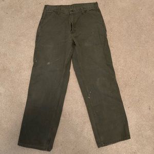Vintage Carhartt Pants, Faded Green, 33x30